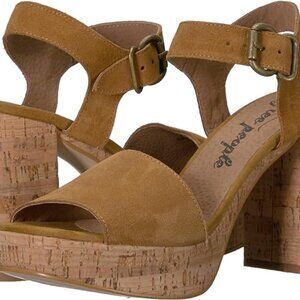 NIB Free People Women's Brooke Platform Tan Size 40